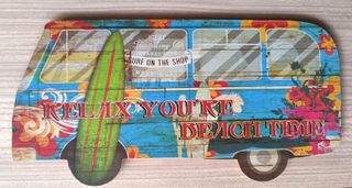 Cuadro Decorativo Furgoneta Vintage Surf