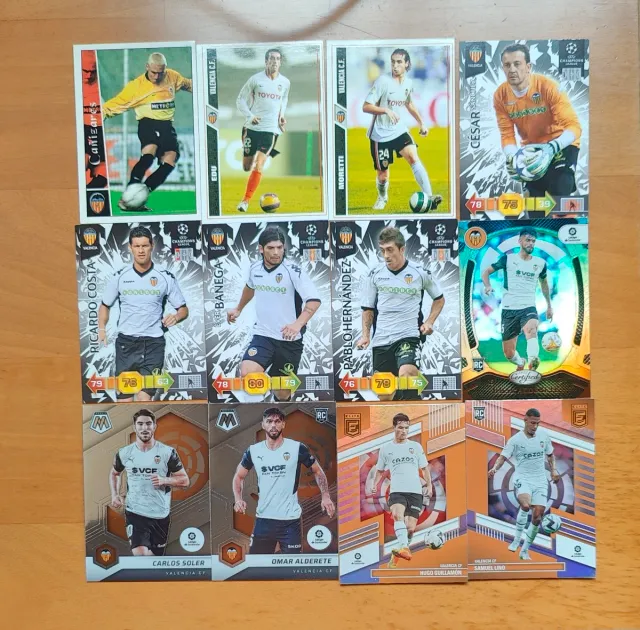 Lote 69 cromos y cartas Valencia CF