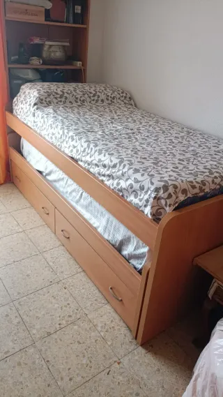 Cama nido doble de madera
