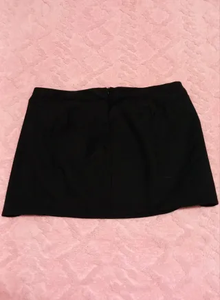 Minifalda Stradivarius Negra Talla L