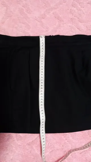 Minifalda Stradivarius Negra Talla L