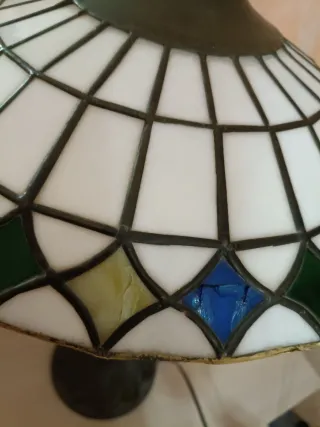 Antica lampada da tavolo funzionante Tiffany