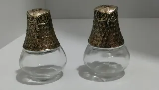 Pareja de Salero Pimentero Búho Vintage 640513926