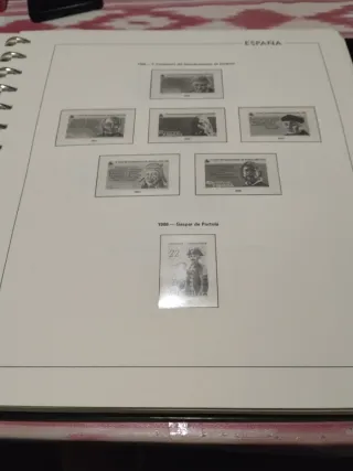 Hojas Edifil 1986 al 1989