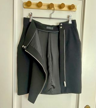 Falda IKKS Negra Cremallera Lateral