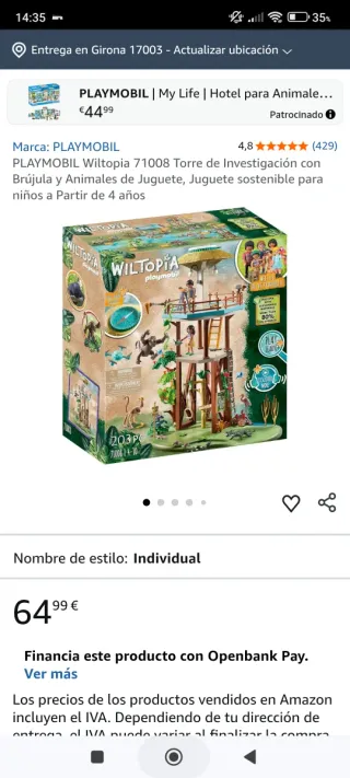 Playmobil Wiltopia Torre de Observación