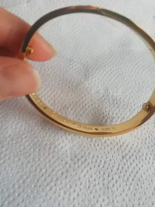 Pulsera Cartier Acero Inoxidable  talla 19