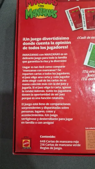 Juego de mesa Manzanas con Manzanas