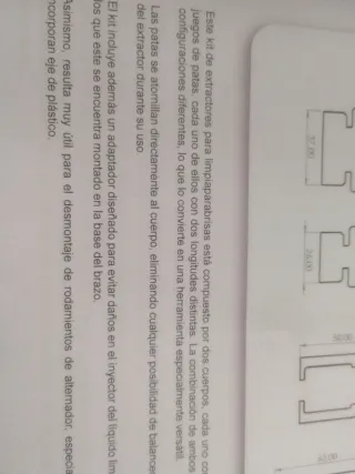 Herramienta para desmontar brazos limpiaparabrisas