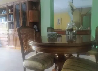 Muebles de salón de roble