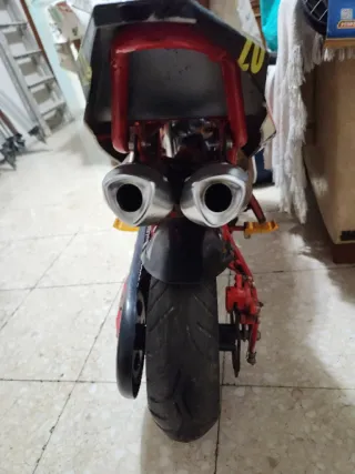 Mini Moto Polini Naranja y Negra