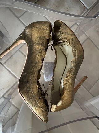 Scarpe Rupert Sanderson donna oro