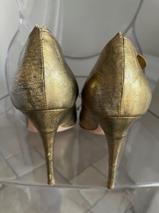 Scarpe Rupert Sanderson donna oro