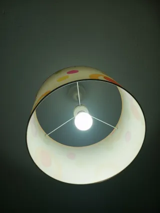 Lámpara de techo tela multicolor