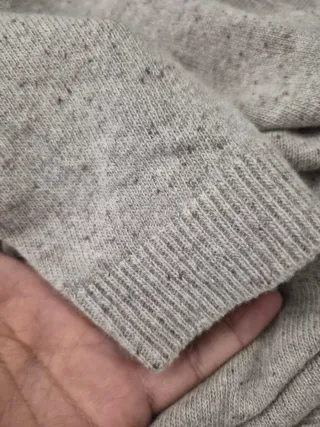 Maglione lana e seta beige