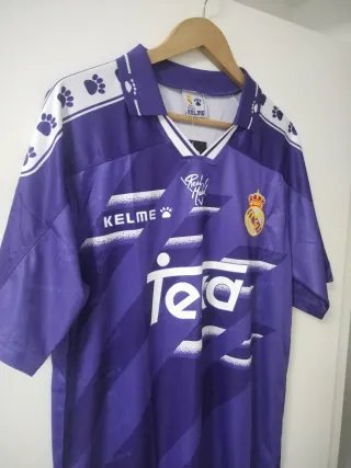 Camiseta Real Madrid Raúl 7 Kelme Morada