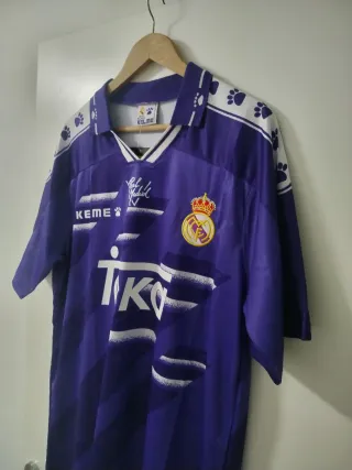 Camiseta Real Madrid Raúl 7 Kelme Morada