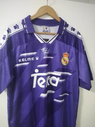 Camiseta Real Madrid Raúl 7 Kelme Morada