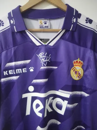 Camiseta Real Madrid Raúl 7 Kelme Morada