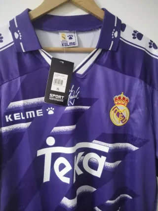 Camiseta Real Madrid Raúl 7 Kelme Morada
