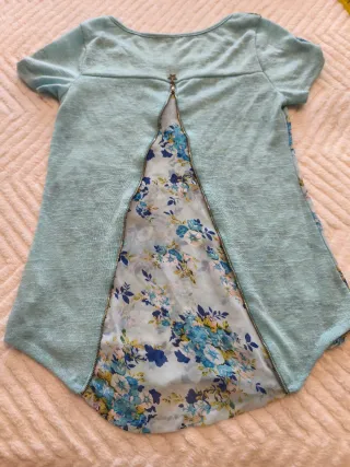 Camisa Do,Do floral azul T M