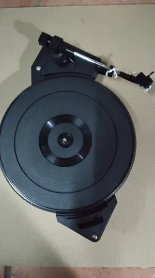 Plato Tocadiscos Negro