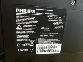 Televisor Philips Plata y Negro