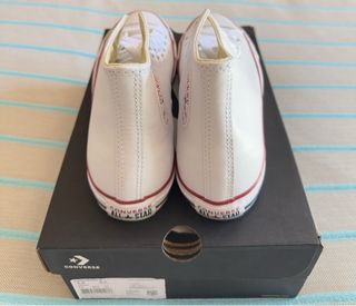 Converse All Star Hi Blancas Piel.