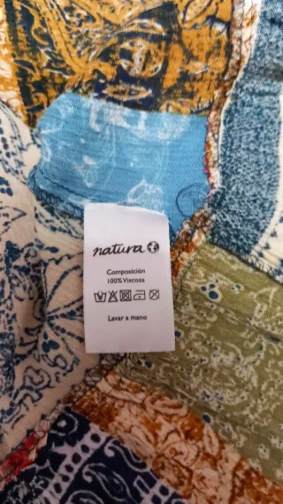 Blusa Natura Patchwork Talla L