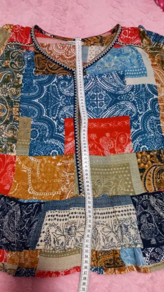 Blusa Natura Patchwork Talla L