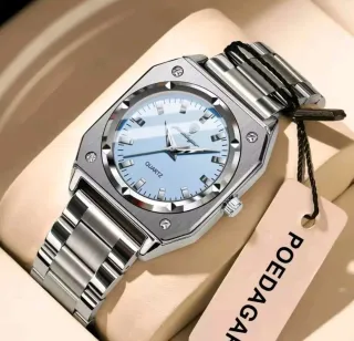 Reloj POEDAGAR Mujer Plata y Azul