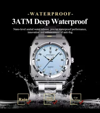 Reloj POEDAGAR Mujer Plata y Azul