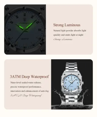 Reloj POEDAGAR Mujer Plata y Azul