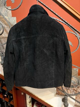 Giacca in vera pelle scamosciata rasata vintage