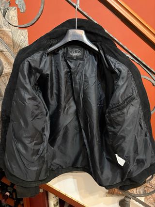 Giacca in vera pelle scamosciata rasata vintage