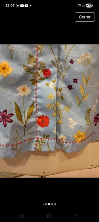 Camisa de popelín floral