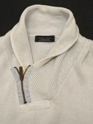 Jersey Zara Hombre Azul Claro Talla XL