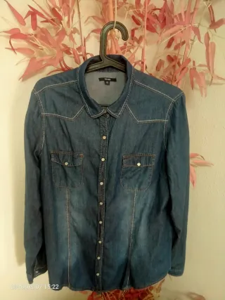 Camisa tejana suave mujer talla 46