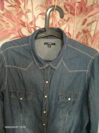 Camisa tejana suave mujer talla 46