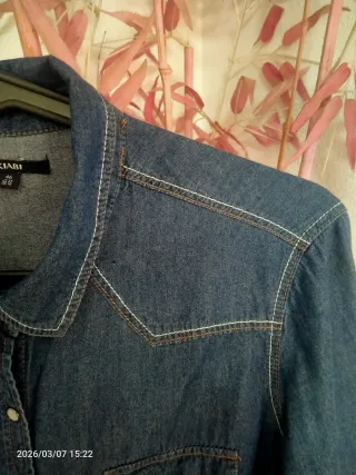 Camisa tejana suave mujer talla 46