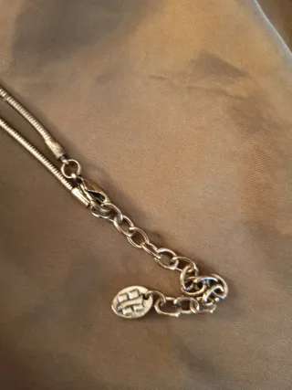 Colgante vintage cobre y circonitas.