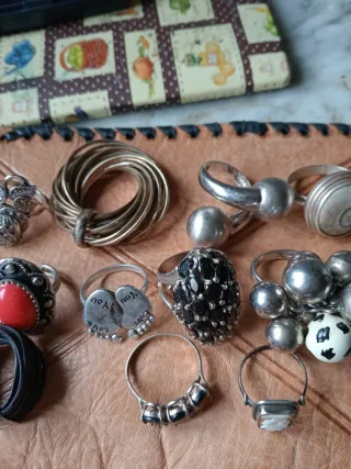 Lote de 11 Anillos de Plata