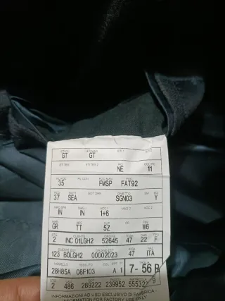 Americana Zegna Hombre Talla 56 Gris