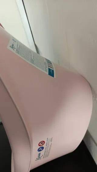 Bañera bebé rosa con soporte y hamaca