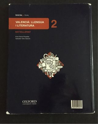 Inicia Valencià: Llengua i Literatura 2n Batxil...