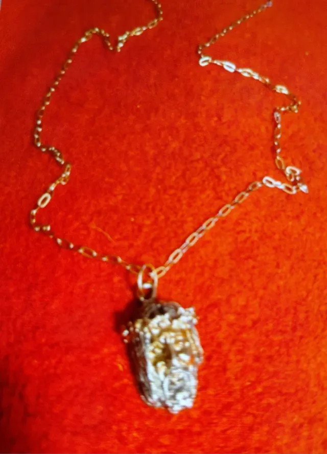 Cadena y Colgante Comunión Chapado 18kl