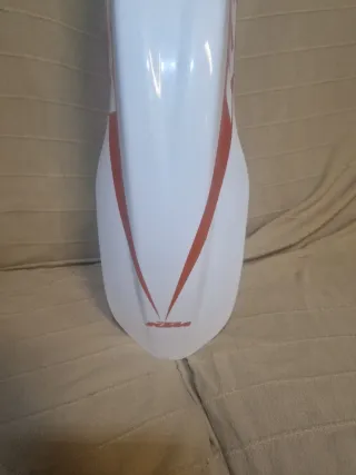 Guardabarros delantero moto blanco
