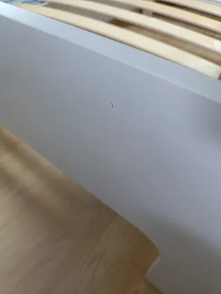 Cama infantil extensible blanca y rosa