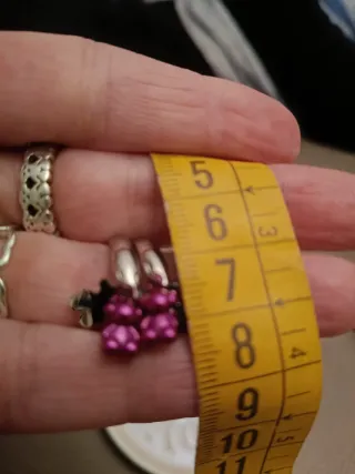 Pendientes Tous Oso Rosa y Plata