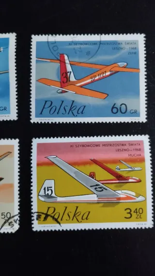 Sellos Polonia Lote 235 - Aviones